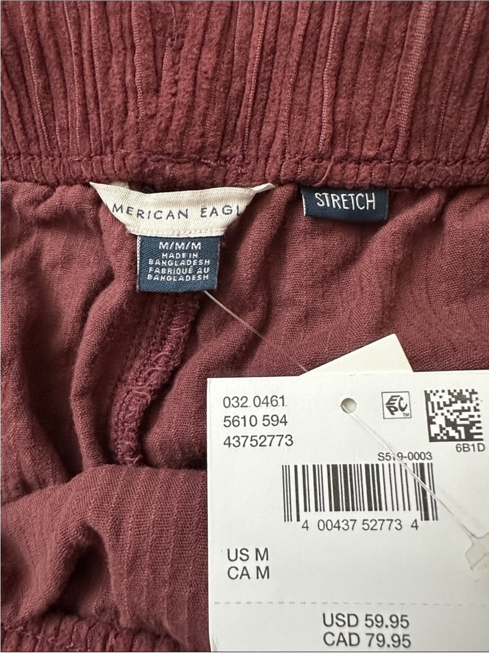 American Eagle NEW Stretch Corduroy Low-Rise Baggy Wide-Leé Pant - Picture 11 of 16